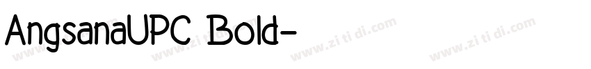 AngsanaUPC Bold字体转换